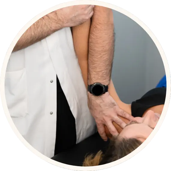 Photo compression du nerf supra scapulaire centre de l'épaule Bordeaux